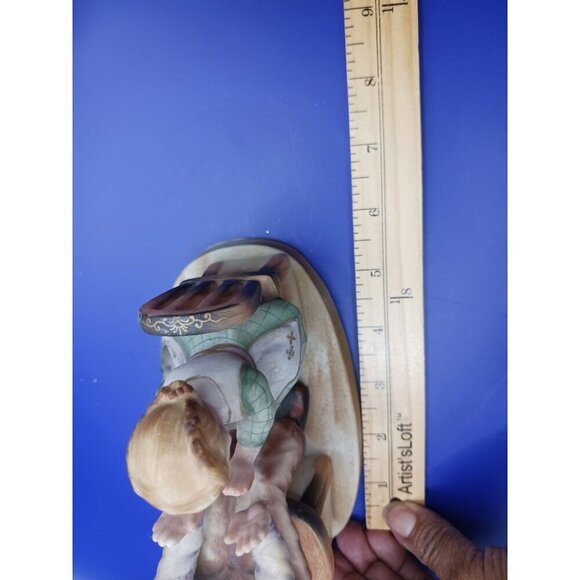 Shafford vtg grandpa & grandaughter Figurine "Pat- A -Cake" Scene Collectible m - Picture 14 of 14